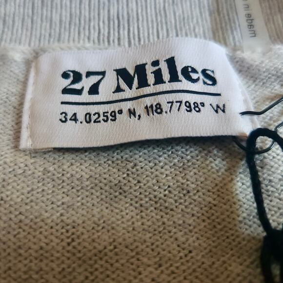 27 Miles Malibu Aylin Sweater Tie Dye Skull Silver Women sz Small NEW | MSRP$335 - Picture 6 of 9